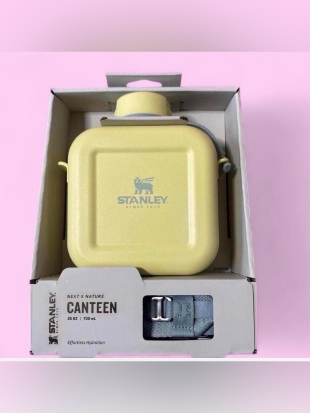 Stanley Next x Nature Canteen 25oz Yellow Insulated Water Bottle New